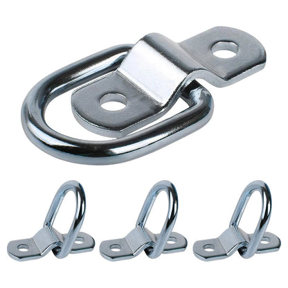 Heavy-Duty 3/8" Tie-Down D-Ring Anchors (4-Pack) – 2,400 lb Rating